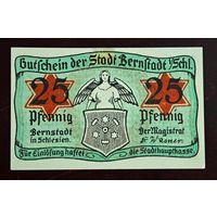1920 год Германия 25 пфеннигов