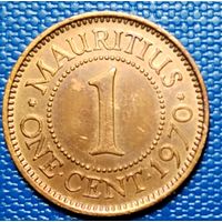 Маврикий 1 цент 1970 г.