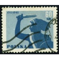 10 лет освобождения Варшавы Польша 1955 год 1 марка
