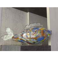 Статуэтка Рыба.Стекло.СССР.