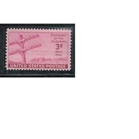 США-1944, (Мих.527),  **    , Телеграф (одиночка),