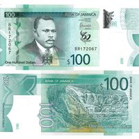 Ямайка 100 долларов образца 2022 года UNC pw97