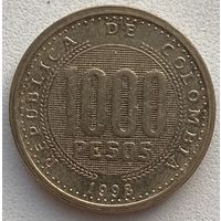 Колумбия 1000 песо 1998 г.