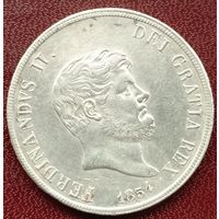 Две Сицилия 120 грано 1854. Отличные.