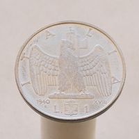 Италия 1 лира 1940  МАГНИТ