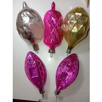 Ёлочные игрушки - Фонарики , СССР .