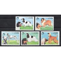 Куба 1994. Собаки 5марок  (3771)