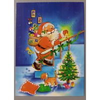 Дед Мороз. Авторская открытка, глянец