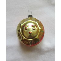 Редкая елочная игрушка "Солнышко двуликое"