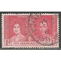 Ямайка. Король Георг VI и королева Елизавета. 1937г. Mi#115.