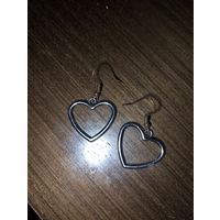 Серьги сердечки
