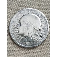 Распродажа - 2 злотых 1934г.,Голова Полонии,ПОЛЬША,Вторая Республика