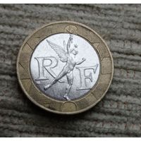 Werty71 Франция 10 Франков 1988 биметалл Ангел Дух Свободы