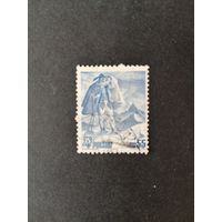 Польша 1939 Марка из серии "Кубок мира по лыжным гонкам в Закопане" (гашение без клея с наклейками) Mi.354 каталог 7.50 евро