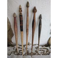 Веретено старинное, деревянное, 19-нач.20в. Крупное.