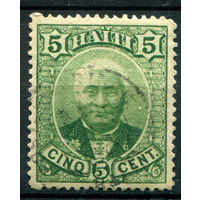 Гаити - 1887г. - президент Луи Этьен Саломон, 5 с - 1 марка - гашёная [Mi 20]. #4-W1-125-A-2