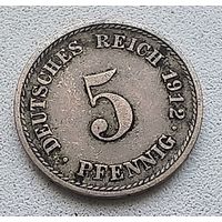 Германия 5 пфеннигов, 1912 F  2-12-31