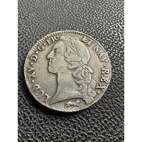 Экю 1763г. Франция. Людовик 15. Состояние! Торг!!!