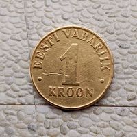 1 крона 2001 года Эстония. 2-ая Республика (крона,1991-2010).
