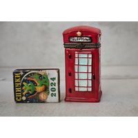 Шкатулка телефонная будка телефон