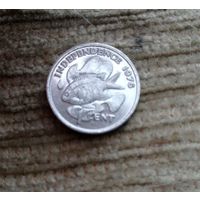 Werty71 Сейшельские острова 1 цент 1976 Декларация независимости 10 лет Сейшелы