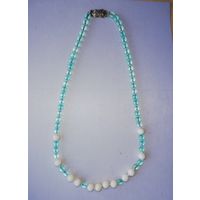 Бусы винтажные, опал, стекло