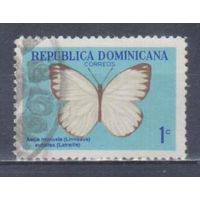 [2338] Доминиканская республика 1966. Фауна.Бабочка. Гашеная марка.