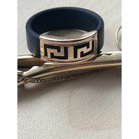 Кольцо золото с каучуком размер 22-23,вес 2 гр