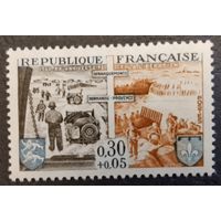 Франция. 1964г. Mi1488**.  Двадцатая освобождения Парижа и Страсбурга.