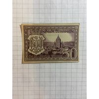 50 пфеннингов (нотгельды) г. Германия.