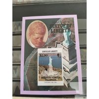 Брит. Вирг. О-ва 1986г. 100-летие Статуи Свободы, Нью-Йорк .Президенты США** Б/З