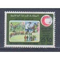 [450] Иордания 1981. Медицина.Красный Полумесяц.Охрана здоровья. Гашеная марка.