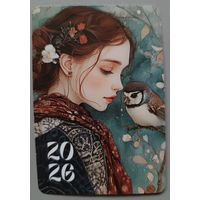 Девушка. Календарик, 2026