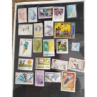 Сборный лот марок мира  (  спорт)