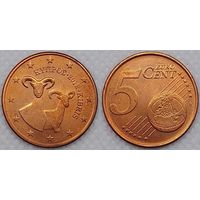 5 евроцентов 2012 г Кипр Unc