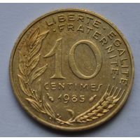 Франция, 10 сантимов 1985 г.