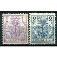 Гаити - 1891г. - пальма, герб - 2 марки - MH. #4-W1-125-A-2