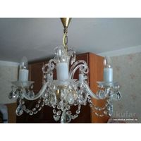 Люстра хрустальная  Чехословакия