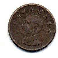 КИТАЙСКАЯ РЕСПУБЛИКА /ТАЙВАНЬ/. 1 ДОЛЛАР 1986 г.