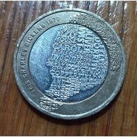 Великобритания, 2 фунта 2012 года, 200 лет со дня рождения Чарльза Диккенса