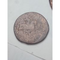 Российская империя Копейка 1759 года . Перечекан