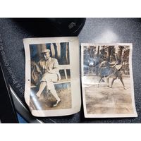 Старинная старая фотография 2 шт. Клецк 25 серпня 1932 г. харцеры скауты Клецкой гимназии  Межвоенная Польша