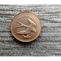 Werty71 Белиз 1 цент 1974  Вилохвостый коршун птица