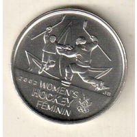 Канада 25 цент 2009 Победа женской сборной по хоккею на олимпиаде Солт-Лейк-Сити 2002