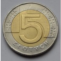 Польша. 5 злотых 1996 г.