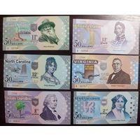 50 долларов Штаты 11 шт UNC