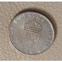 1 крона 1990 Швеция
