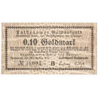 Германия Ратенов 0,1 золотой марки 1923 года. Состояние XF-
