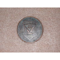 Медаль настольная Латвийская ассоциация рыбного хозяйства 1982