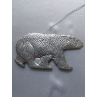 Старинный ёлочный картонаж.Медведь.Каталог.Редкий.